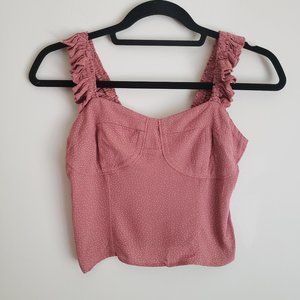 American Eagle Buster Top Frilly Straps